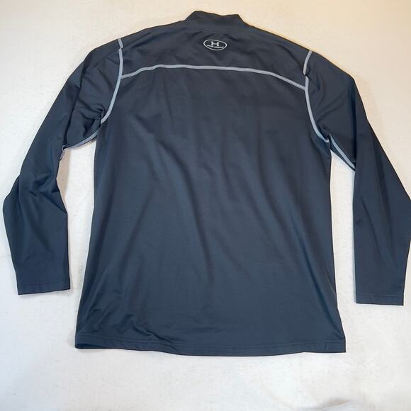 Under Armour Cold Gear Workout Shirt Men's XL FITTED Stretchy Compression Black - Picture 4 of 12